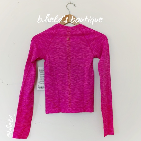 lululemon Limited Ed Swiftly Tech Long Sleeve SeaWheeze Chroma Pow Pink Sz 2 NWT